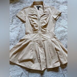 Forever 21 Tan Short Sleeve Dress
